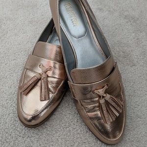Kenneth Cole Reaction Metallic Tassel Loafers